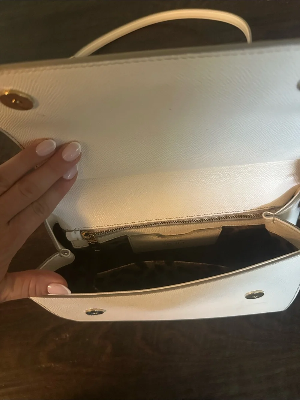 Dolce & Gabbana Top-Handle Satchel with Gold Hardware (removable strap)
